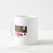 Personaliseer Marine Mam met Dog Label Koffiemok (Voorkant links)