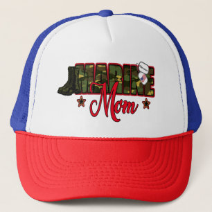 Personaliseer Marine Mam met Dog Label Trucker Pet