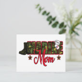 Personaliseer Marine Mom met hondenpenning Briefkaart (Staand voorkant)