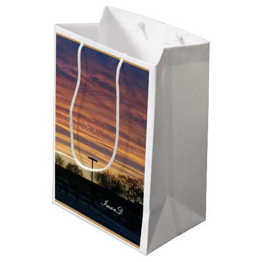 Personaliseer, Medium Cadeauzakje (Achterkant Gekanteld)