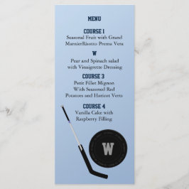 Personaliseer Menukaarten IJshockey thema Menu