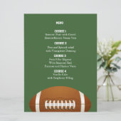 Personaliseer Menukaarten Sport Party football the Menu (Staand voorkant)