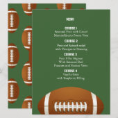 Personaliseer Menukaarten Sport Party football the Menu (Voorkant / Achterkant)
