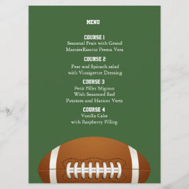Personaliseer Menukaarten Sport Party football the Menu