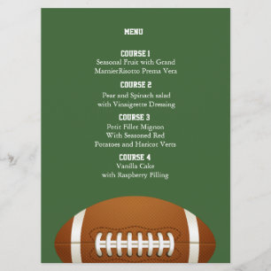 Personaliseer Menukaarten Sport Party football the Menu