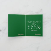 Personaliseer Merry Christmas Glad Tidings Kaart (Binnen)