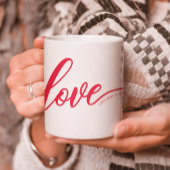 Personaliseer met de hand gelaatsde Love Red Koffiemok
