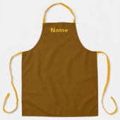 Personaliseer met de naam Chef Baker Cateraar Brow Schort (Voorkant)