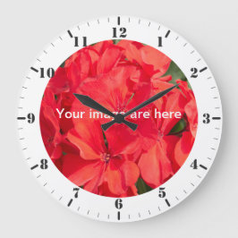 Personaliseer met de tellers van het uur en miniem grote klok