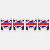 Personaliseer met een naam British National Flag Whisky Glas (Links)