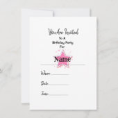 Personaliseer met een naam STAR Verjaardag Kaart (Achterkant)