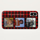 Personaliseer met foto's en houthakker gespeeld Case-Mate iPhone case (Achterkant (horizontaal))