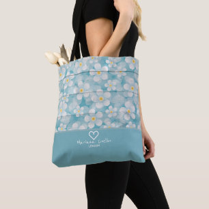 Personaliseer met je naam en stad deze ♥ Madeliefj Tote Bag