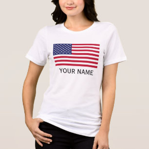 Personaliseer met je naam Nederland Tri-Blend Shirt