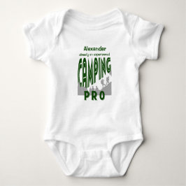 Personaliseer met naam camping pro romper