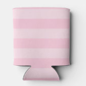 Personaliseer met Naam Preppy Mrs Pink Stripes Blikjeskoeler (Achterkant)