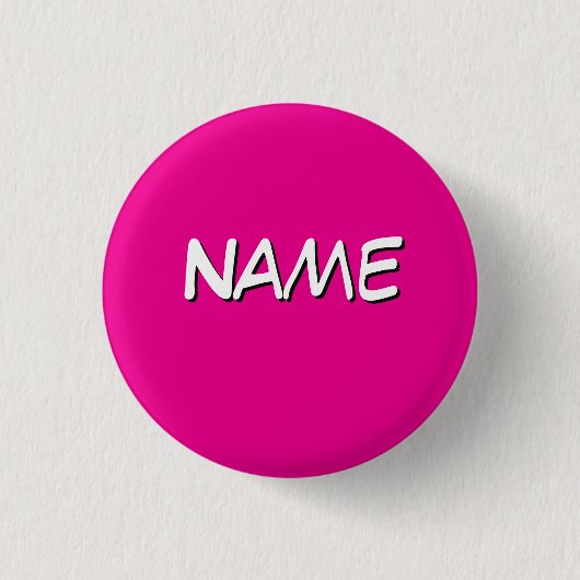 Personaliseer met naam ronde button 3,2 cm (Voorkant)