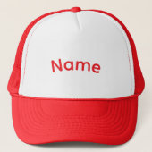 Personaliseer met naam Team merklogo rood Trucker Pet (Voorkant)