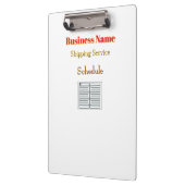 Personaliseer met naam Verzendservice Wit Klembord (Links)