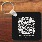 Personaliseer met QR Code voor een Modern Touch Sleutelhanger (Voorkant)