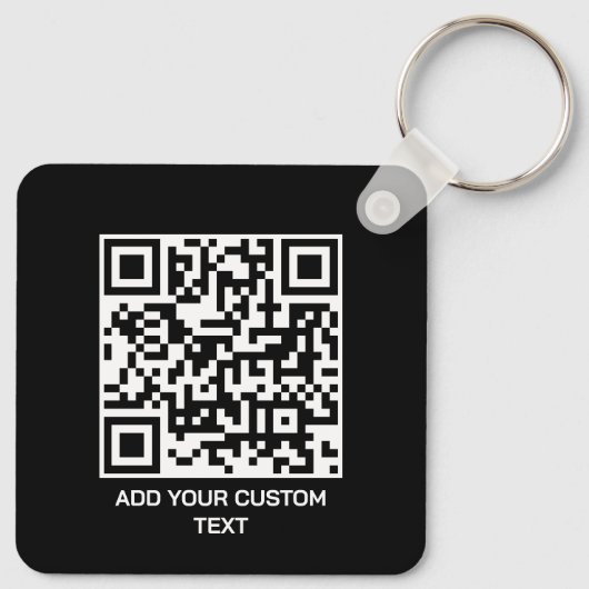 Personaliseer met QR Code voor een Modern Touch Sleutelhanger (Achterkant)