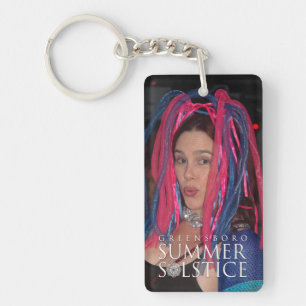Personaliseer met uw eigen favoriete festivalfoto sleutelhanger