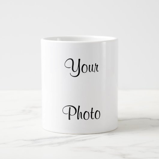 Personaliseer met uw foto grote koffiekop (Voorkant)