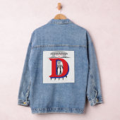 Personaliseer met uw Initiaal Lady Afbeelding Denim Jacket (Hangar)