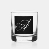 Personaliseer met uw Initiaal Whisky Glas (Voorkant)