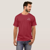 Personaliseer met uw Initialen Maroon T-shirt (Voorkant volledig)