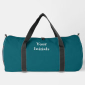 Personaliseer met uw initialen Turquoise Plunjezak (Achterkant)