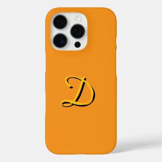 Personaliseer met uw Monogram Gold Case-Mate iPhone Case (Achterkant)