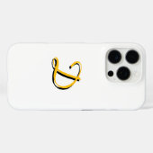 Personaliseer met uw monogram wit Case-Mate iPhone case (Achterkant (horizontaal))