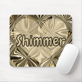Personaliseer Midnight Gold Marmer Geometrisch Pat Muismat