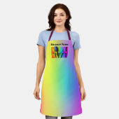 Personaliseer Mijn Eigen Café Koffiezaak Schort (Gedragen)