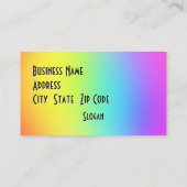 Personaliseer Mijn Eigen Regenboog Visitekaartje (Achterkant)