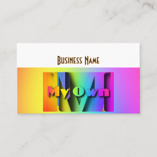 Personaliseer Mijn Eigen Regenboog Visitekaartje
