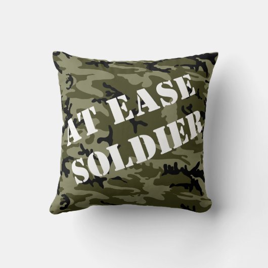 Personaliseer militaire veteraan  landvoertuig kussen (Achterkant)