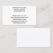 Personaliseer minimalistische elegante visitekaartje (Voorkant / Achterkant)