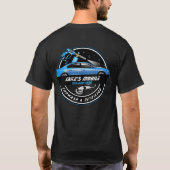Personaliseer Mobile Car Wash Detailing Blue Busin T-shirt (Achterkant)