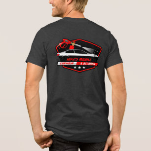 Personaliseer Mobile Car Wash Detailing Business Tri-Blend Shirt