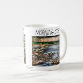 Personaliseer/Modern Brook Schilderen Morgen Koffiemok (Voorkant rechts)