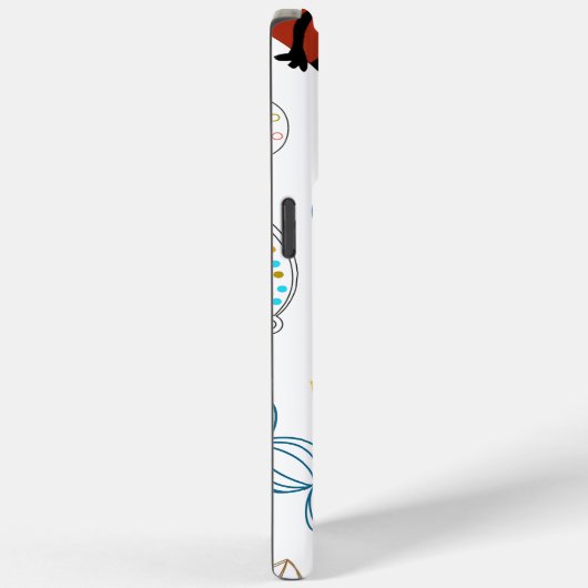 Personaliseer Modern Fox Woodland Pattern Case-Mate iPhone Case (Achterkant / Rechts)