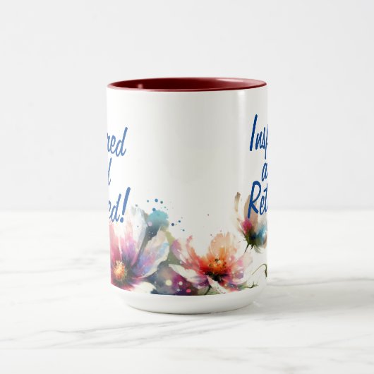 Personaliseer Modern Geïnspireerd en Gepensioneerd Mok (Midden)