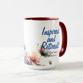 Personaliseer Modern Geïnspireerd en Gepensioneerd Mok (Voorkant rechts)