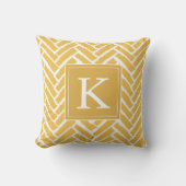 Personaliseer Modern Herringbone Pattern Pillow Kussen (Voorkant)