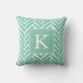Personaliseer Modern Herringbone Pattern Pillow Kussen (Voorkant)