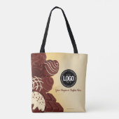 Personaliseer moderne chocoladezaken tote bag (Achterkant)