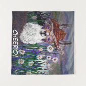 Personaliseer Moeder Llama in een veld met madelie Wandkleed (Voorkant (horizontaal))