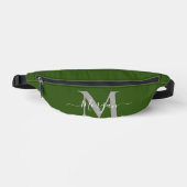 Personaliseer Monogram Initiaal naam Forest Green Heuptasje (Voorkant)